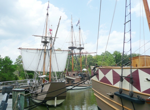Jamestown ships