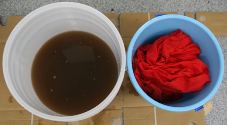 つなぎ　作業服　洗浄　油汚れ　浸け置き　１　