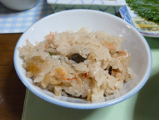 桜海老と枝豆のご飯