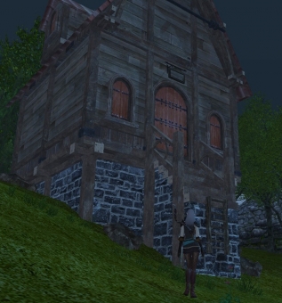 梯子の家