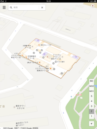 googleMaps_東京タワー