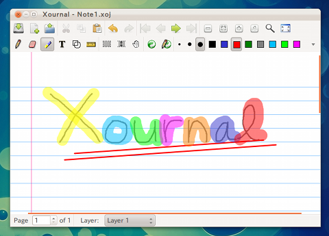 Xournal Ubuntu ペイントソフト