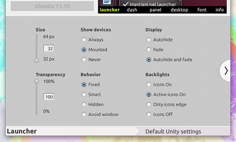 MyUnity Ubuntu Unity ランチャーのカスタマイズ